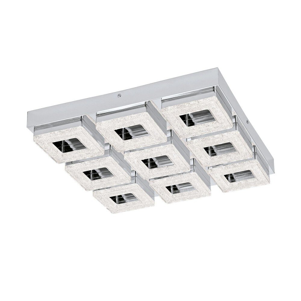 Eglo FRADELO Lámpara de techo LED Cromo, Aspecto de cristal, 9 luces main product photo