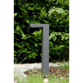 Lucide TEXAS Poste de jardin LED Negro, 1 luz