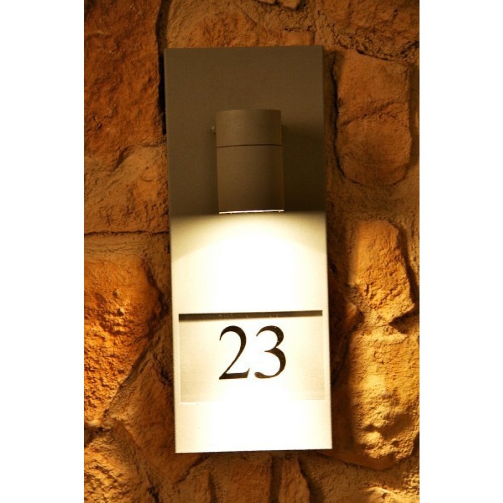 Konstsmide MODENA Número de casa iluminado Gris, 1 luz main product photo