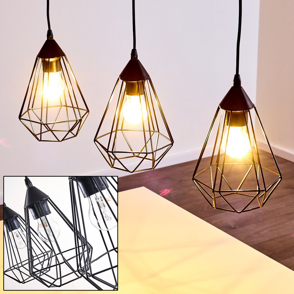 Kavvi Lámpara Colgante Negro, 3 luces main product photo