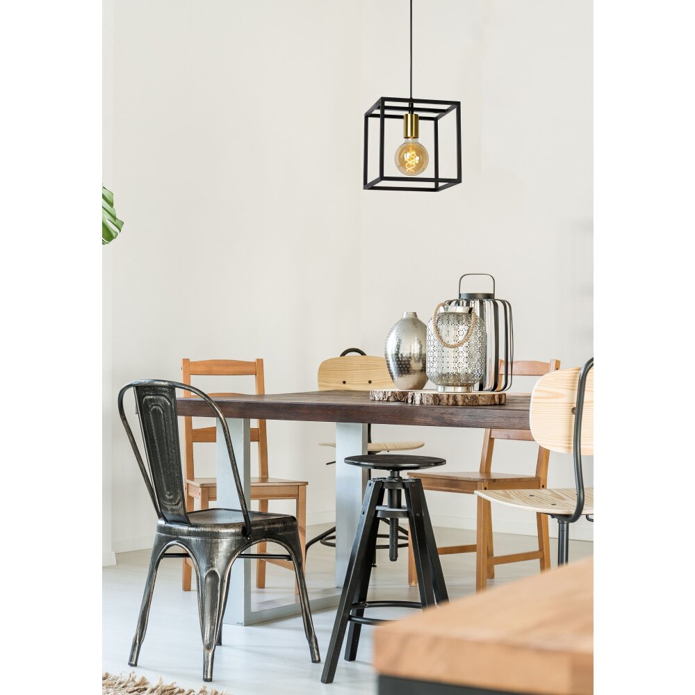 Lámpara Colgante Lucide RUBEN Negro, 1 luz main product photo