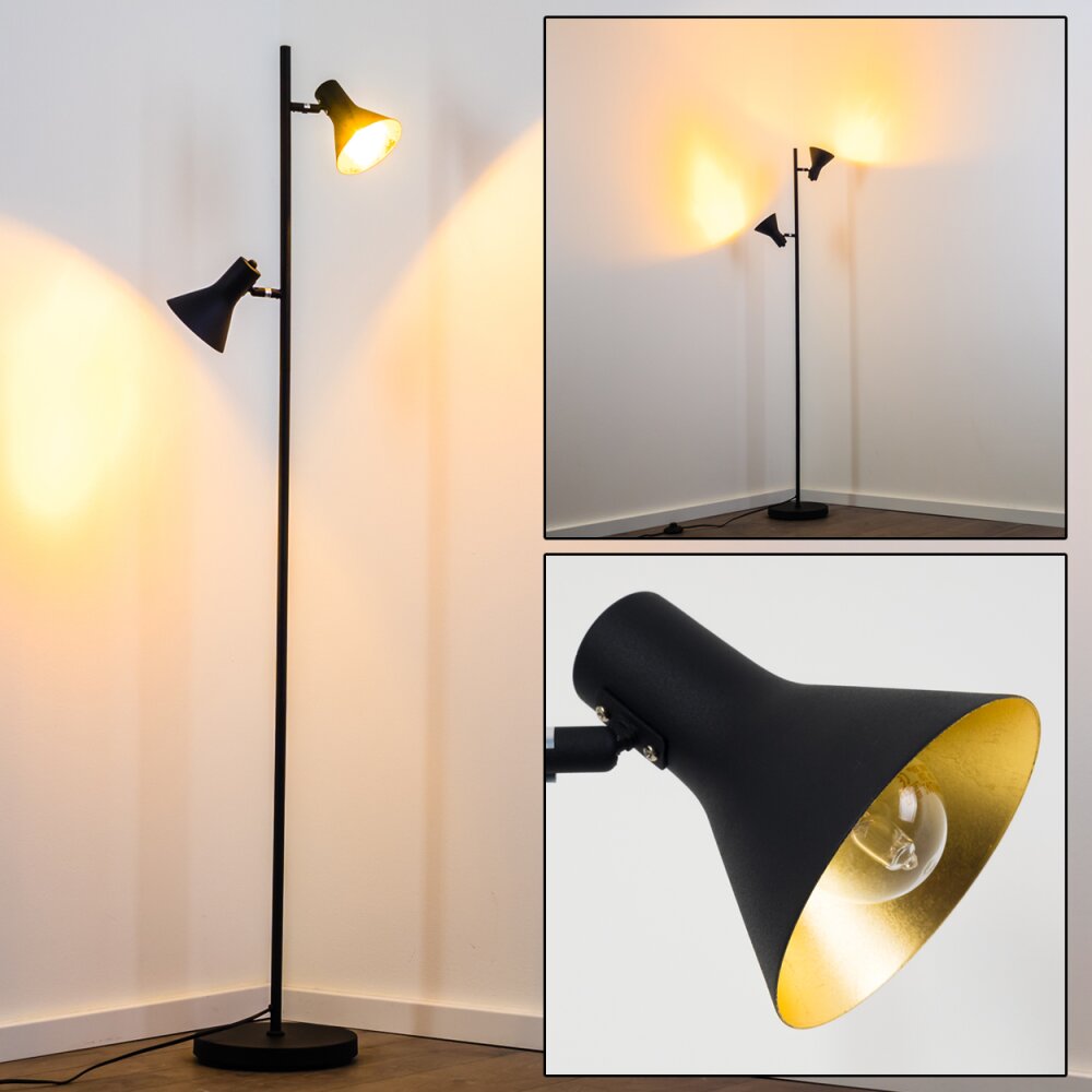 Lámpara de Pie Mavas Negro, 2 luces main product photo