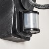 Lignac Aplique para exterior Negro, Plata, 1 luz
