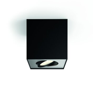 Philips Box Lámpara de Techo LED Negro, 1 luz