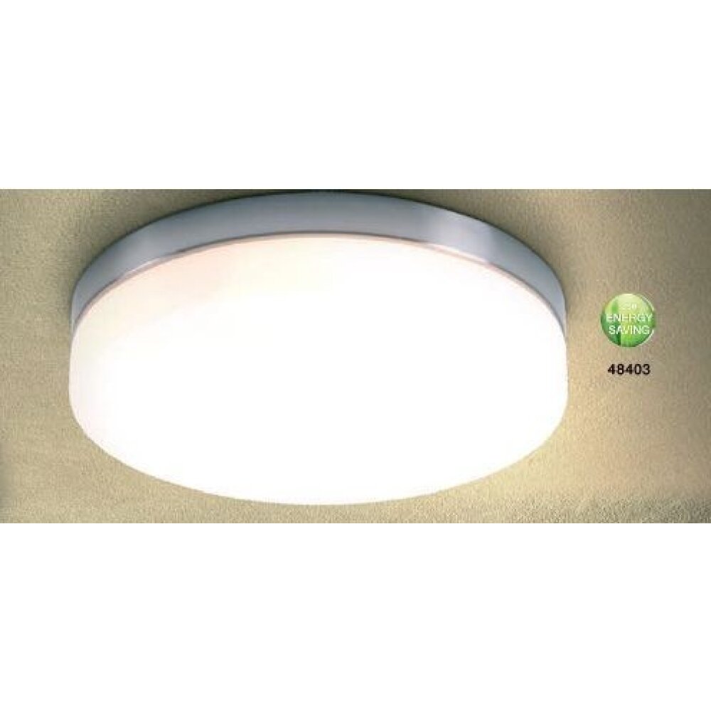Globo OPAL Lámpara de techo Acero inoxidable, Níquel-mate, Blanca, 3 luces main product photo