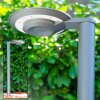 GAKONA Poste de Jardín LED Gris, 1 luz