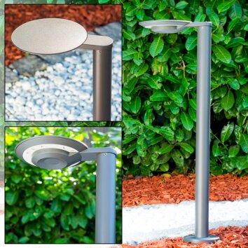 GAKONA Poste de Jardín LED Gris, 1 luz GAKONA Poste de Jardín LED Gris, 1 luz