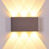 Lente Aplique LED Aluminio, 6 luces