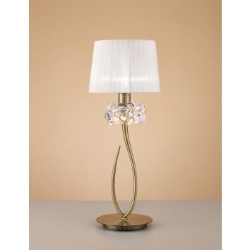 Mantra LOEWE Lámpara de Mesa Marrón, 1 luz