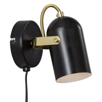 Nordlux LOTUS Aplique Latón, Negro, 1 luz