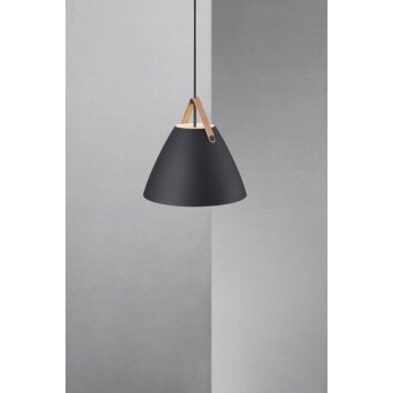 STRAP36 Lámpara Colgante diseñada por Nordlux Negro, 1 luz