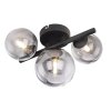 Globo DREADO Lámpara de Techo LED Ahumado, 3 luces