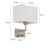 Steinhauer Mexlite Aplique LED Beige, 1 luz