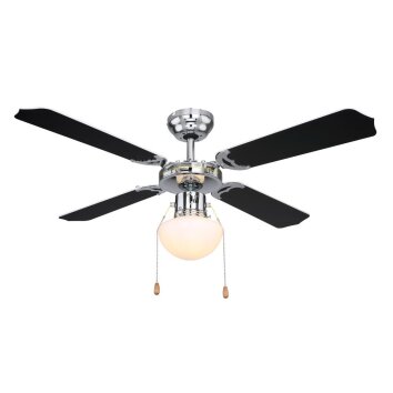 Globo CHAMPION Ventilador Cromo, 1 luz