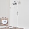 Poitou Lámpara de Pie Blanca, 1 luz