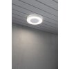 Konstsmide Carrara Lámpara de Techo LED Blanca, 1 luz, Mando a distancia