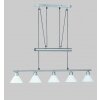 Trio 3751 Lámpara colgante Acero inoxidable, Níquel-mate, 5 luces