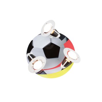 Elobra FUßBALL Plafón circular con focos Colorido, 3 luces