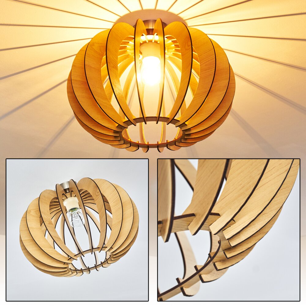 Valkom Lámpara de Techo Madera clara, 1 luz main product photo