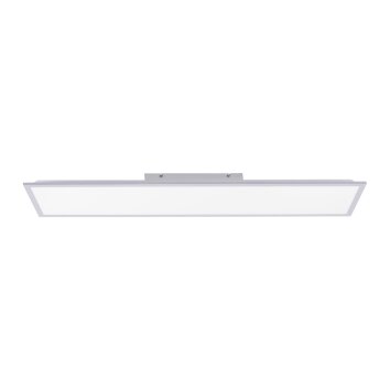 Leuchten Direkt FLAT Lámpara de Techo LED Plata, 1 luz, Mando a distancia