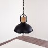 Onsala Lámpara Colgante Madera oscura, Negro, 1 luz