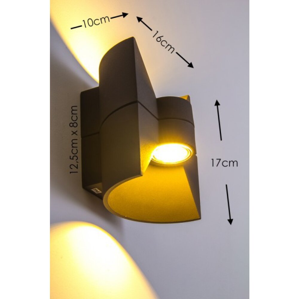 San Jose Aplique para exterior LED Antracita, 2 luces main product photo