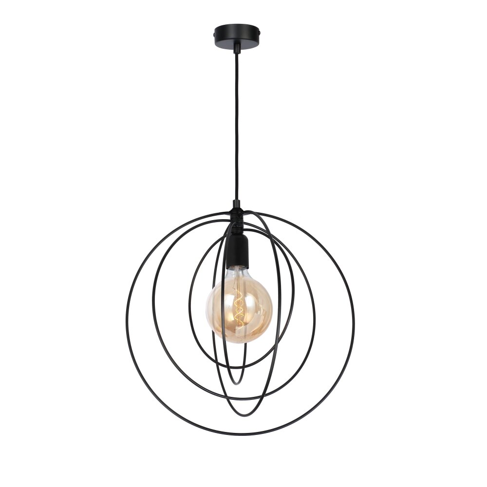 Globo SARINI Lámpara Colgante Negro, 1 luz main product photo