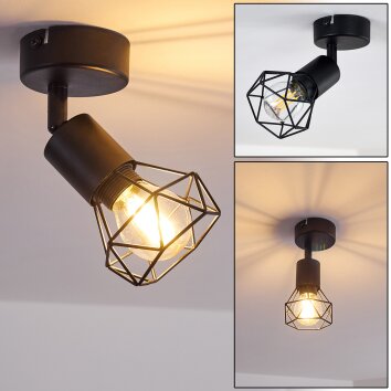 Baripada Lámpara de Techo Negro, 1 luz