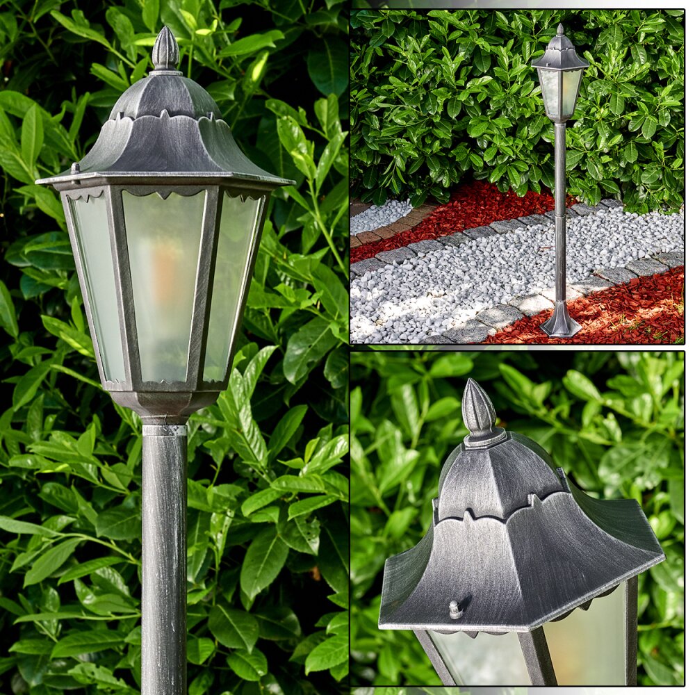 Lignac Lámpara de pie para exterior Negro, Plata, 1 luz main product photo