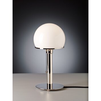 Tecnolumen Wagenfeld 24 Lámpara de mesa Níquel brillo, 1 luz