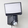 Larvik Aplique para exterior LED Antracita, 1 luz, Sensor de movimiento