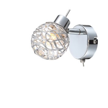 Globo Bolt Foco de pared LED Cromo, 1 luz