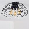 Hajom Lámpara de Techo Negro, 3 luces