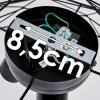 Hajom Lámpara de Techo Negro, 3 luces