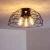 Hajom Lámpara de Techo Negro, 3 luces