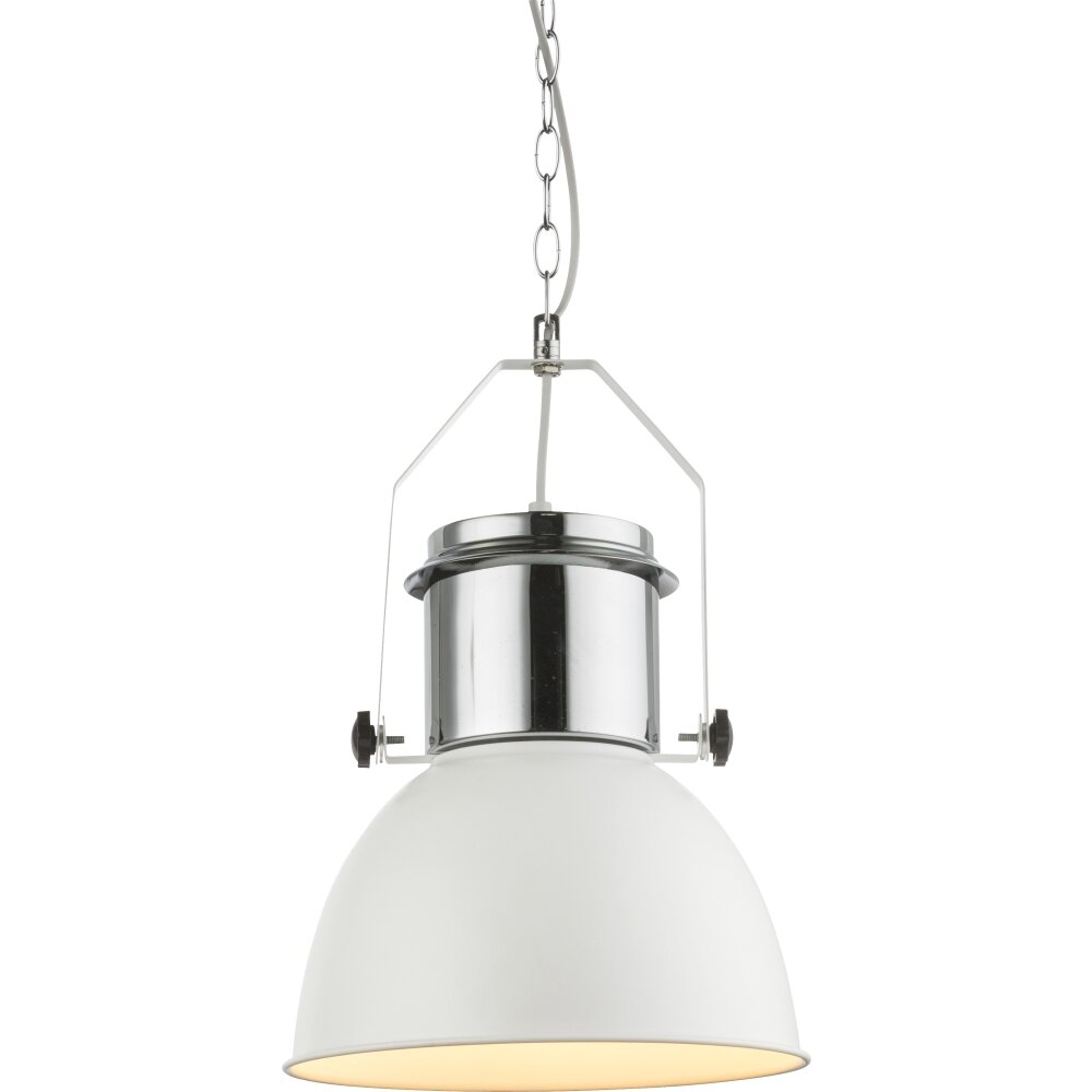 Globo Kutum Lámpara Colgante Cromo, Blanca, 1 luz main product photo