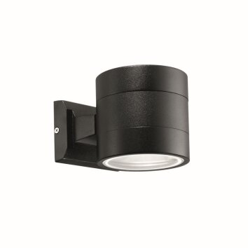 Ideal Lux SNIF Aplique para exterior Negro, 1 luz