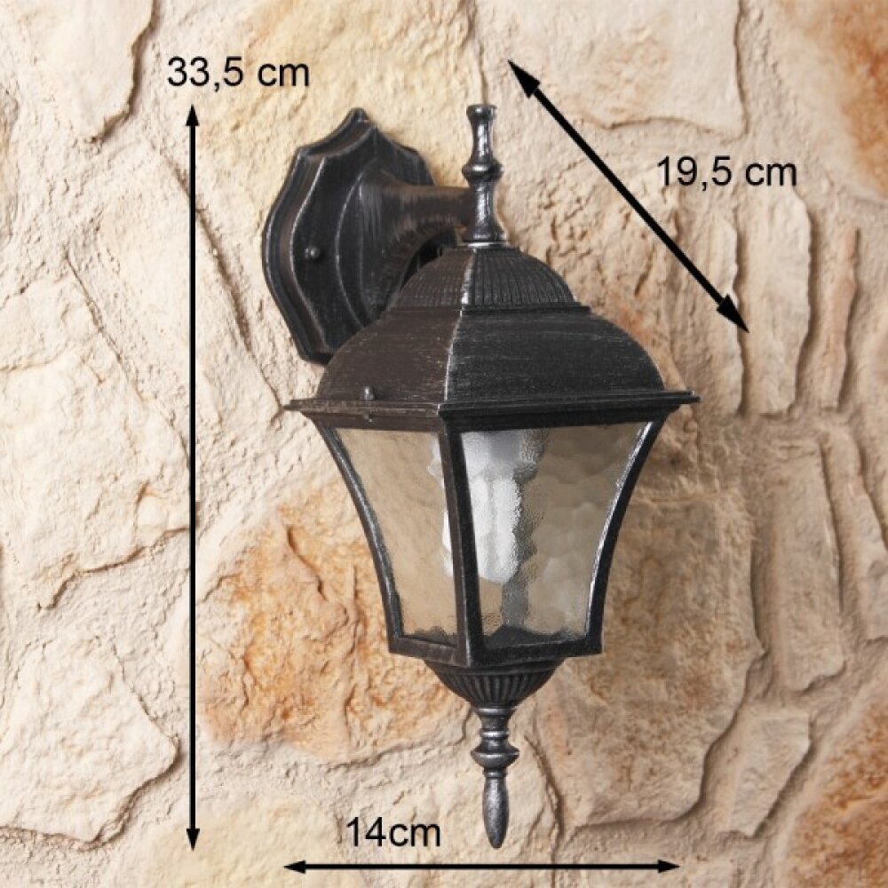 Rabalux Toscana Aplique para exterior Negro main product photo