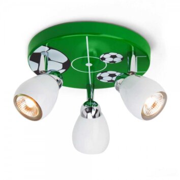 Brilliant Soccer Lámpara focos circular Verde, Blanca, 3 luces