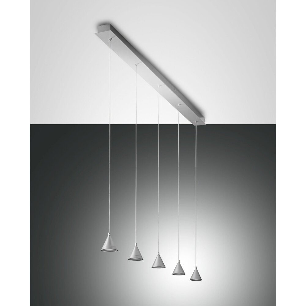 Fabas Luce Delta Lámpara Colgante LED Aluminio, 5 luces main product photo