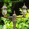 Ribadeo Candelabro Negro-dorado, 2 luces