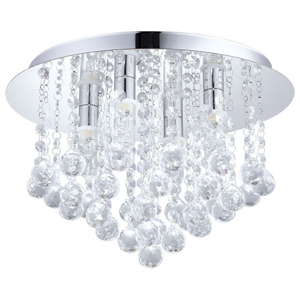 Eglo ALMONTE Lámpara de techo LED Cromo, Aspecto de cristal, 4 luces main product photo