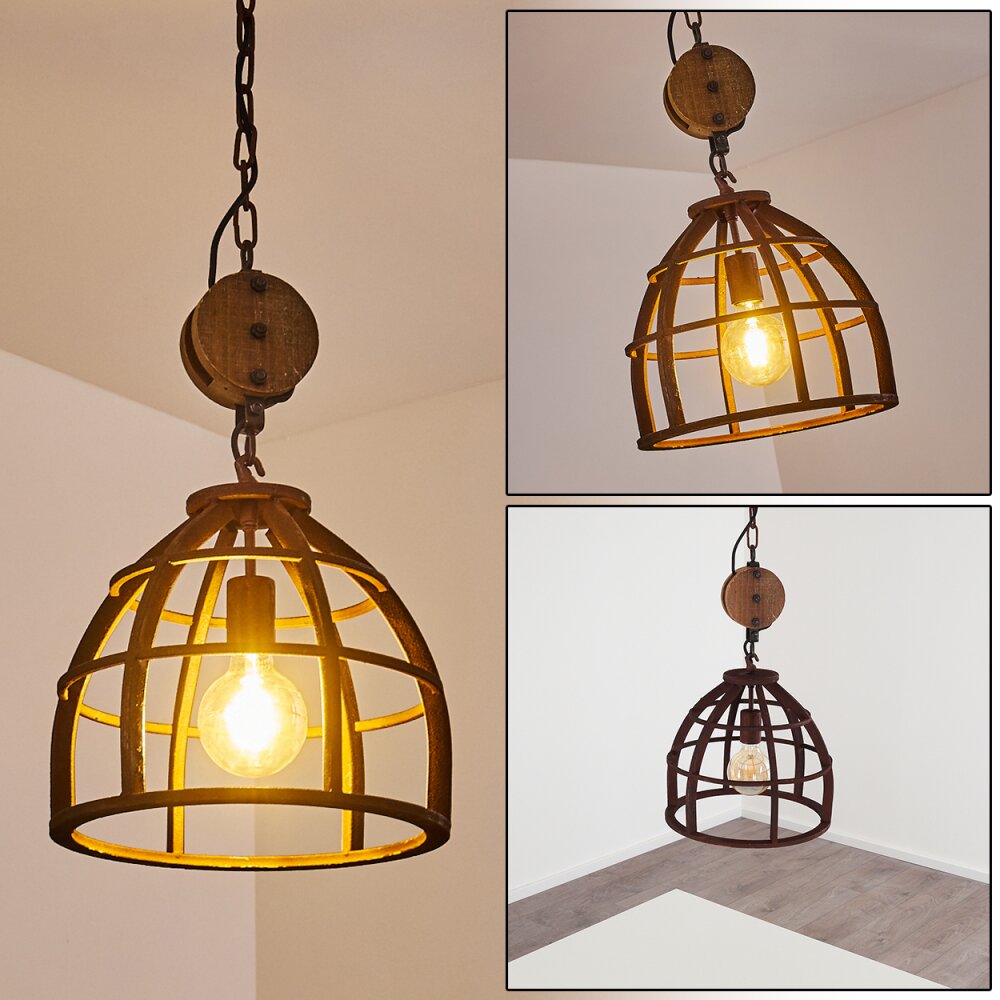 Haervej Lámpara Colgante Marrón, Color óxido, 1 luz main product photo