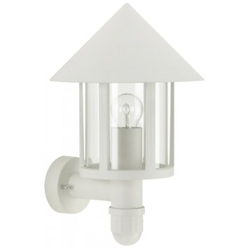 Albert 1825 Aplique para exterior Blanca, 1 luz, Sensor de movimiento