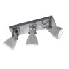 Trio CONCRETE Proyector LED Gris, 3 luces