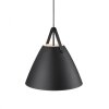 STRAP48 Lámpara Colgante diseñada por Nordlux Negro, 1 luz