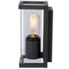 Lucide CLAIRE MINI Aplique para exterior Negro, 1 luz