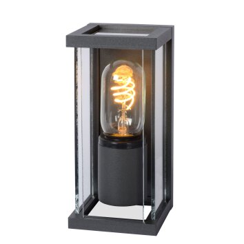 Lucide CLAIRE MINI Aplique para exterior Negro, 1 luz