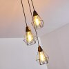 Baguio Lámpara Colgante Negro, 3 luces