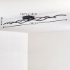 Flow Lámpara de Techo LED Negro, 3 luces